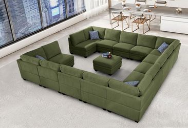 Brand new Corduroy module sectional on sale