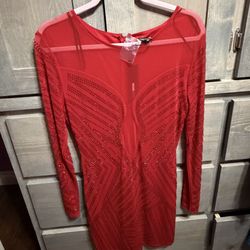Red going out dress