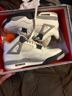 Jordon 4 white cement size 7/5