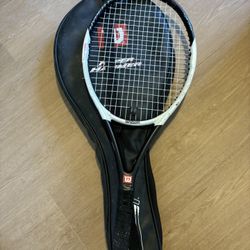 Used Wilson Hyper Hammer 6.2 Midplus 95 4 1/4 MP Tennis Racket with Cover