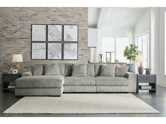 Lindyn Fog 3pc LAF Chaise Sectional (Online Special Price)