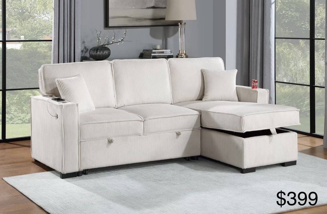 Sectional Sleeper Sofa With Storage