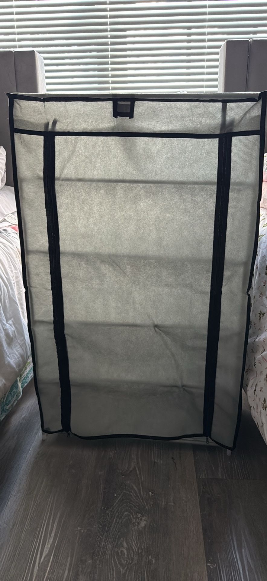 Portable 5-Row Fabric Closet Organizer Excellent condition With Cover 