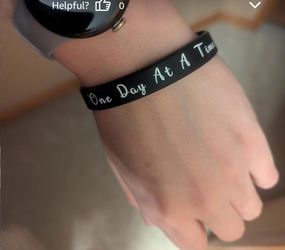 One Day At A Time Silicone Wristband