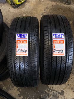 Pair Goodyear used tires 225/55/18