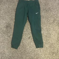 Green Nike Joggers Size M