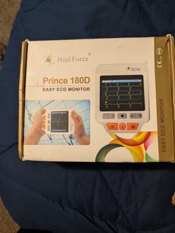 Heal Force Prince 180D Portable Handheld ECG / EKG Heart Monitor - New