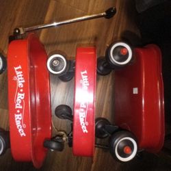  Three Miniature Little Red Wagon
