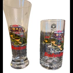 Vintage Budweisers Glasses Set 