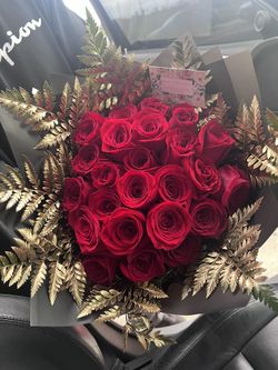 Red And Gold Bouquet