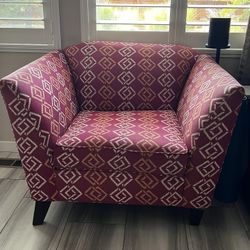 Good Size Pink Sofa Chair