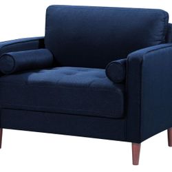 Lifestyle Solutions Lexington Armchair, Navy Blue