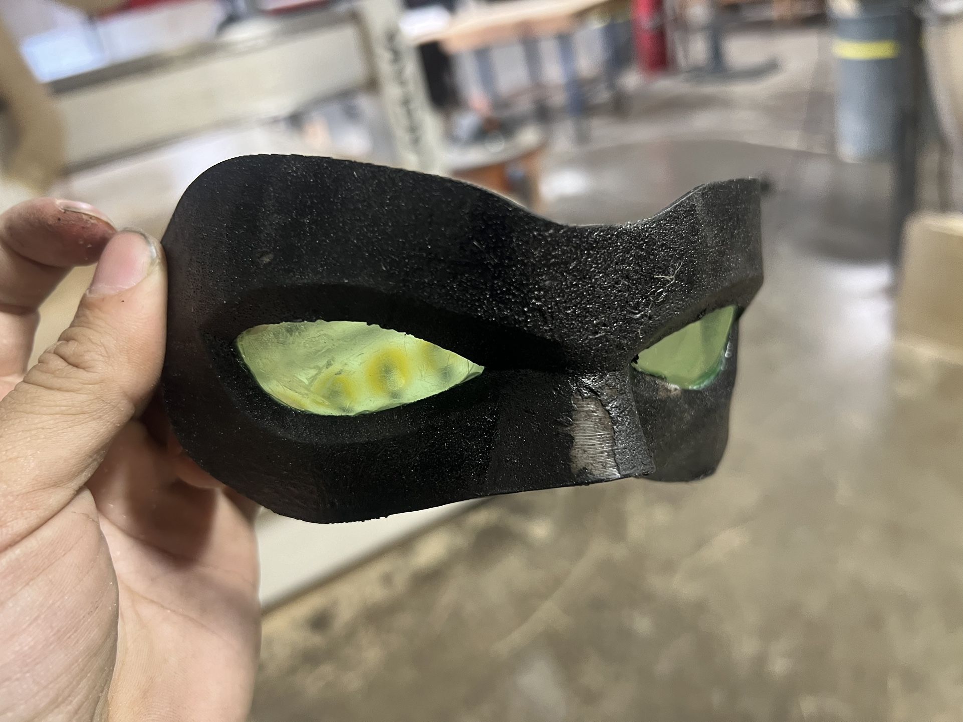 Cat Noir mask with green Lens