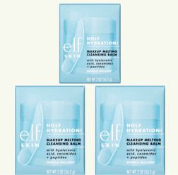 3 Pieces Of e.l.f. Holy Hydration! Makeup Unscented Melting Cleansing Balm - 2oz
