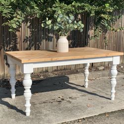 Custom  Dining Table Farm House farmhouse Modern Rustic Set Bench Restoration Hardware Breakfast Oval Table Solid Wood Custom Handcrafted Counter Bar 