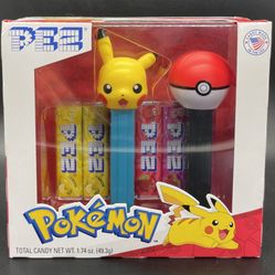 New Pokemon Pikachu & Pokeball Pez Set
