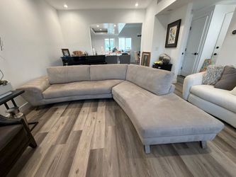 Large beige sectional sofa