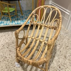 Rattan Chair For American Girl Doll