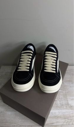 Black Suede Low-Top Sneakers