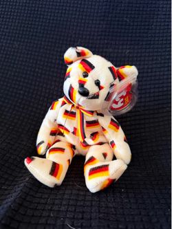 Ty Beanie Baby Deutschland Germany Exclusive Bear – Retired – Original Tag – Tag Protector