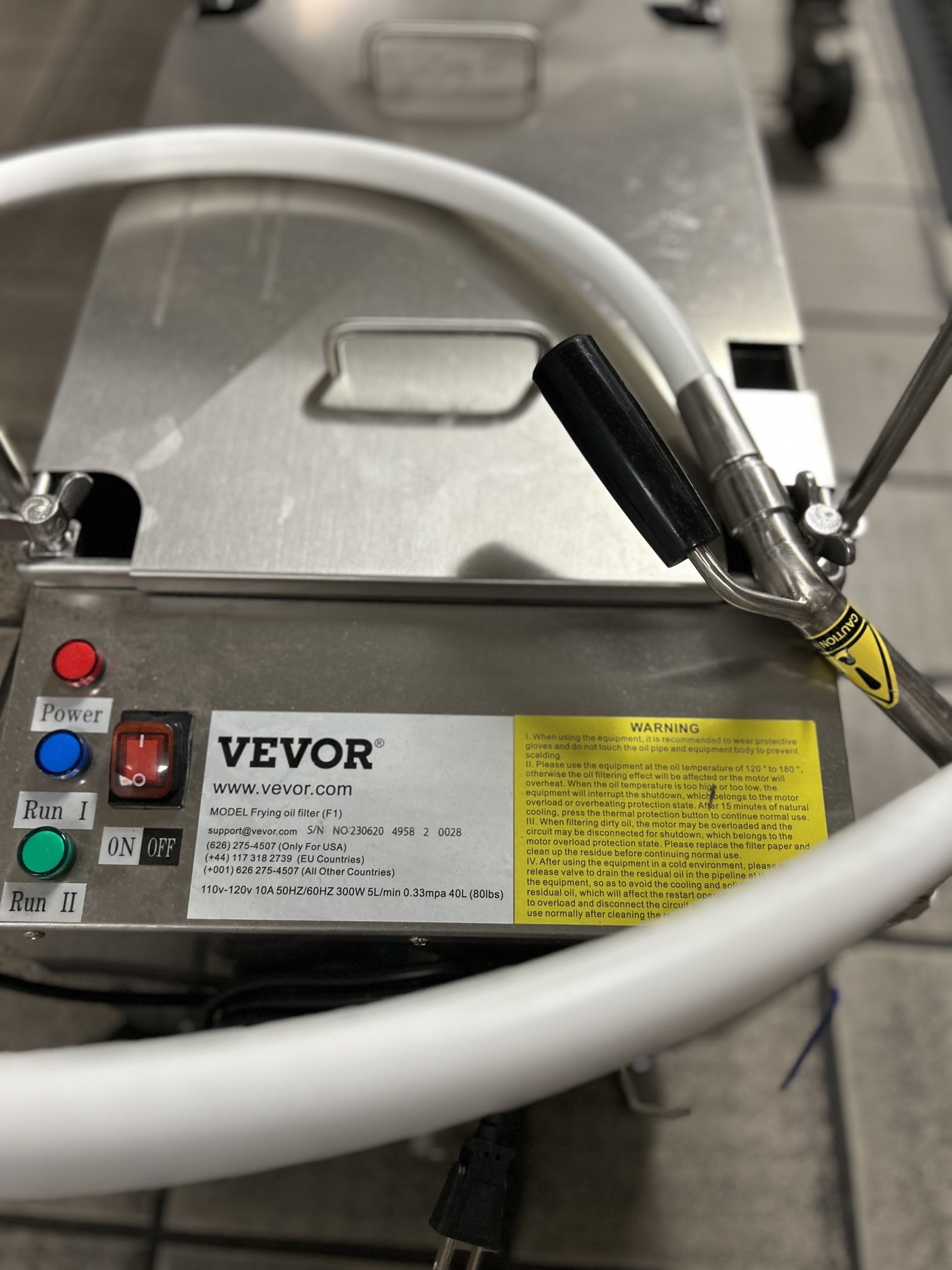 Vevor mobile fryer filter & magnesol fryer filter poweder
