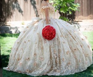 Gold Quinceañera Dress