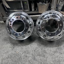 (2) 19.5 WHEELS ONLY