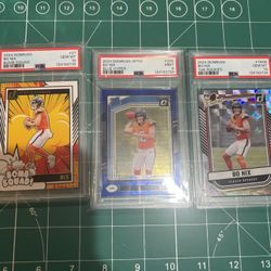 Bo Nix rookie psa 10s and a psa 9 lot 