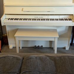 Young Chang White Piano 