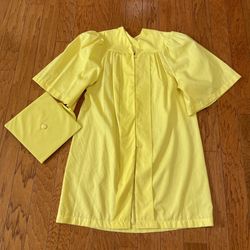 Kindergarten Graduation Cap & Gown Yellow 