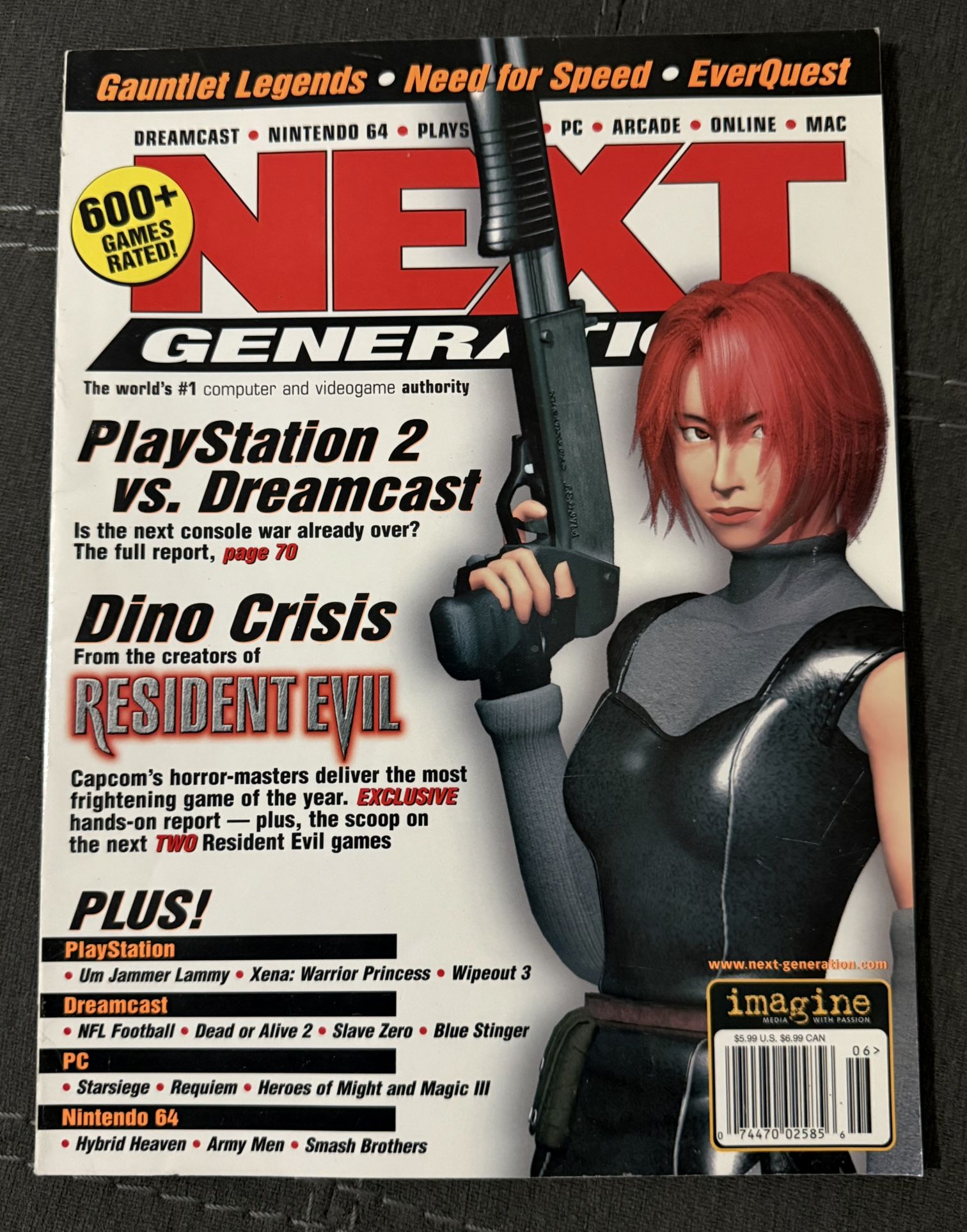 Next Generation June 1999 Dino Crisis VG Vintage Gaming Magazine