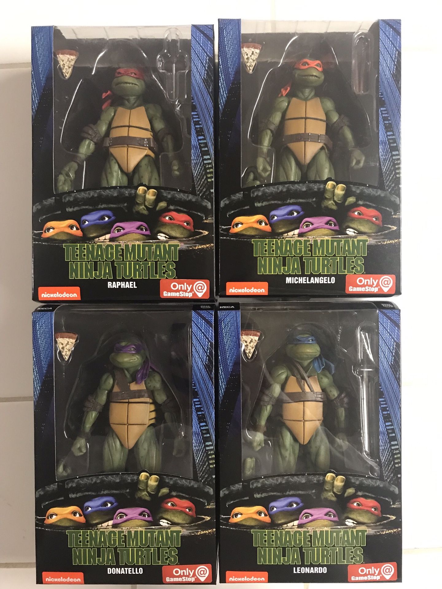 Rare Neca exclusive Ninja Turtle TMNT COMPLETE SET!