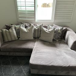 Gray Sectional Chaise Couch