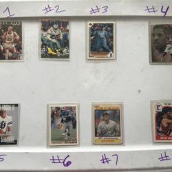 Baseball, Football And Basketball Cards