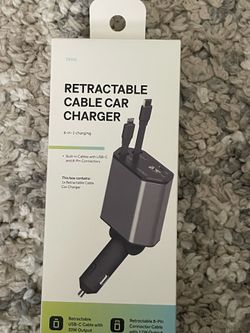 Retractable Cellphone car charger