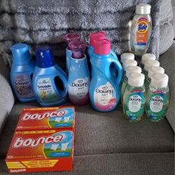 Downy, Bounce, Suavitel, Snuggle, Dawn 