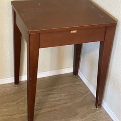 Vintage Brodart Solid Wood Side Table / Low Utility Stand