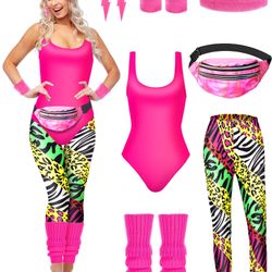 80s workout costume. Adult Medium / Disfraz 80s Ejercicio Adulto Mediano