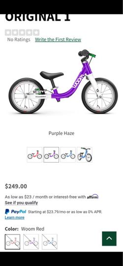 Woom Original 1 Kids Balance Bike