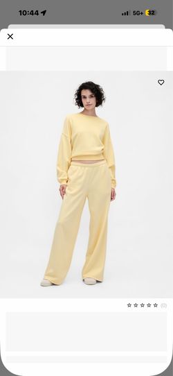 Maize Yellow Zip up sweater and sweatpants