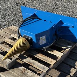 Skid Steer Loader Tractor Cone Log Splitter Hydraulic Attachment NEW