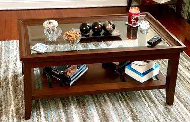 Coffee Table wood and glass
