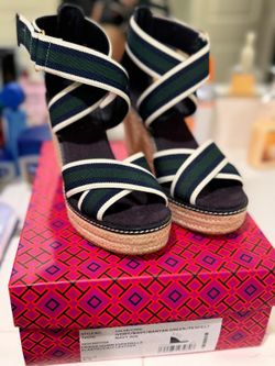 Authentic Tory Burch Wedge Sandals – Women’s Size 6.5 – Worn Once
