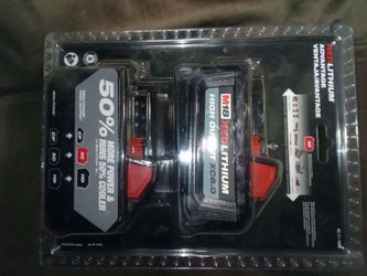 Brand new never been used Milwaukee Battery's retails for $299 before tax selling for $150