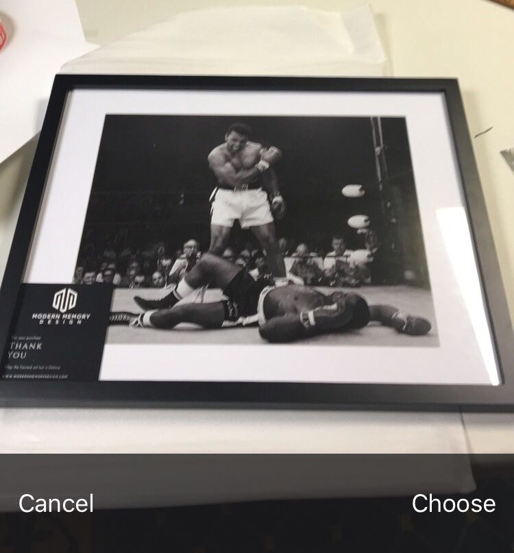 Muhammad ali framed wall art 14x18