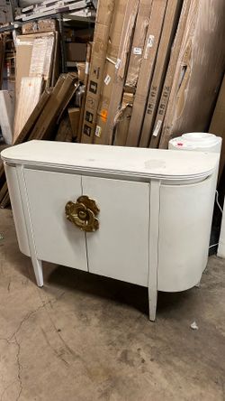 white Demi Lune cabinet
