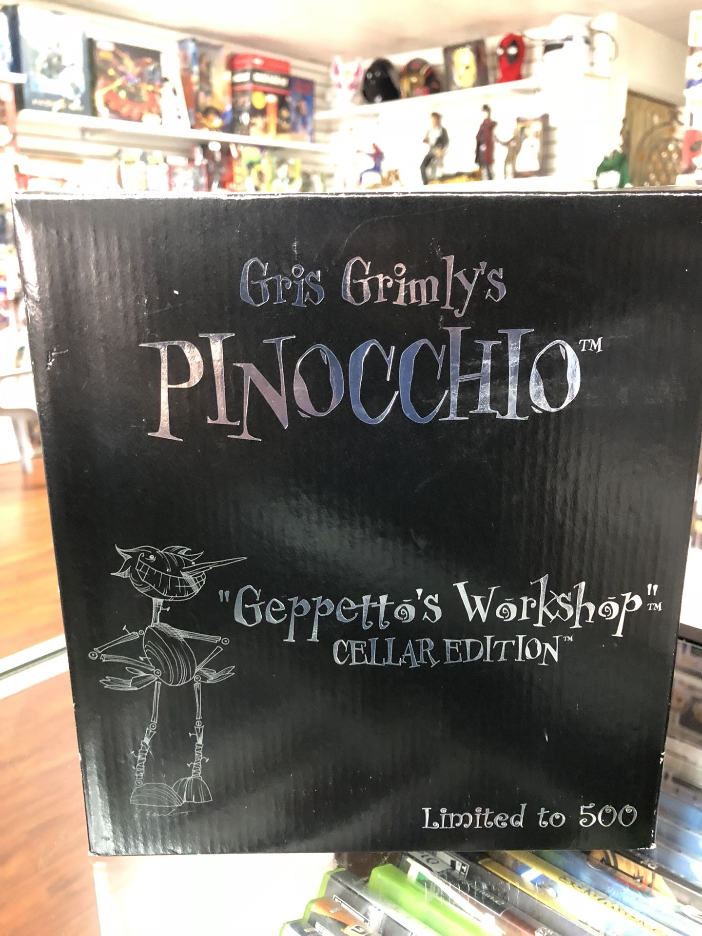 Gris Grimly’s Pinocchio “Geppetto’s Workshop” Figure Statue Cellar Edition Limited to 500