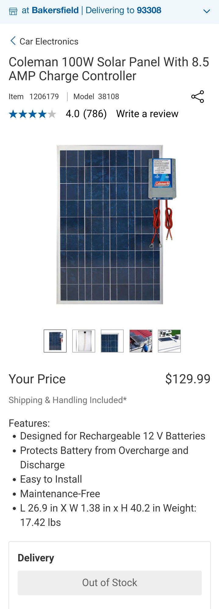 Coleman Solar Panel Kit