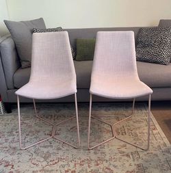 2 West Elm Slope Dining Chairs