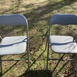 Metal Folding Chairs (set of 2)